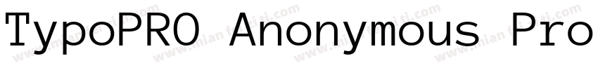 TypoPRO Anonymous Pro Bold字体转换